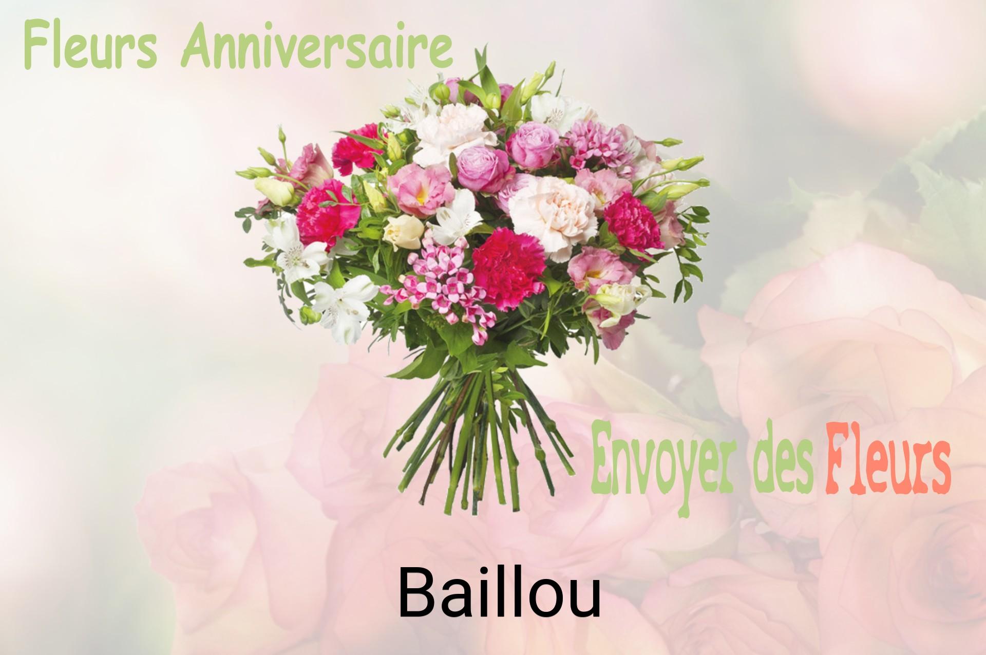 Bouquet de fleurs d’anniversaire livré à Baillou